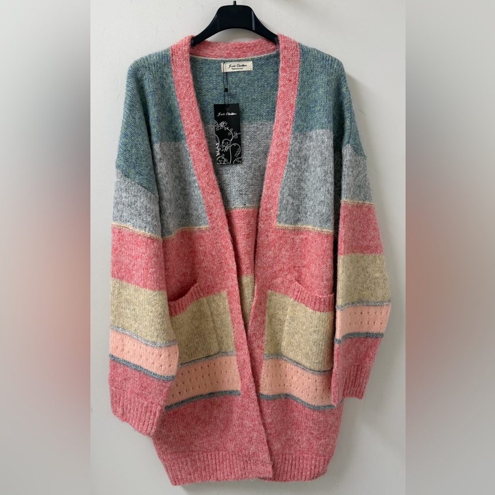 Colorblock Cardigan -OS - Picture 4 of 7